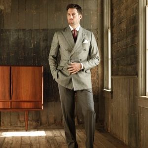 J. Hilburn Wool Double Breasted Sportscoat